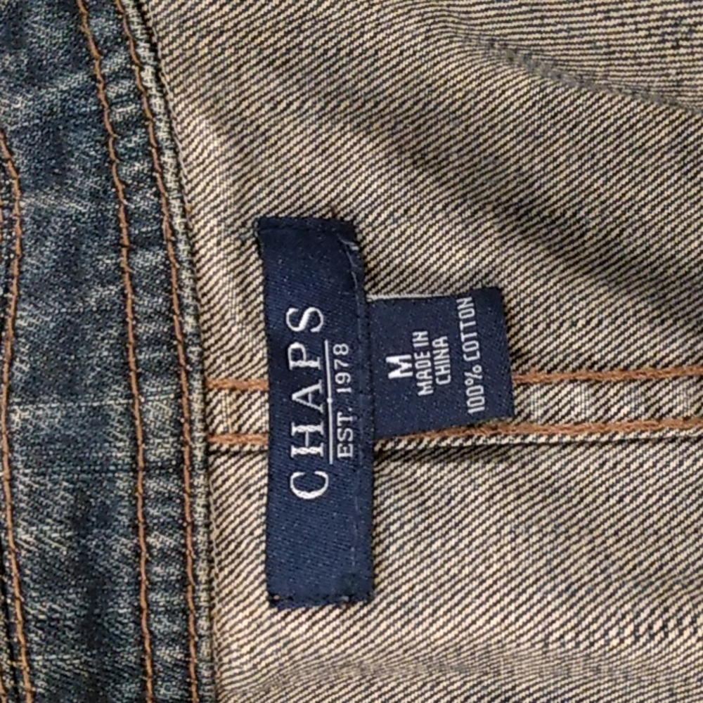 Chaps Denim jacket sz medium - Picture 7 of 8